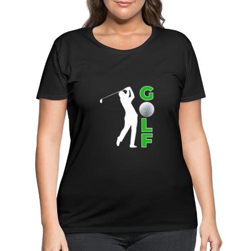 Golf: Classic Golf Motion - Women's Curvy T-Shirt