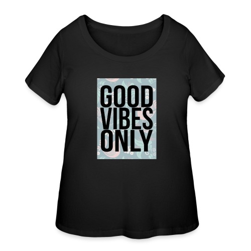 good vibes only birds - Women's Curvy T-Shirt