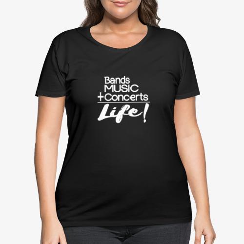 Music is Life - Women's Curvy T-Shirt