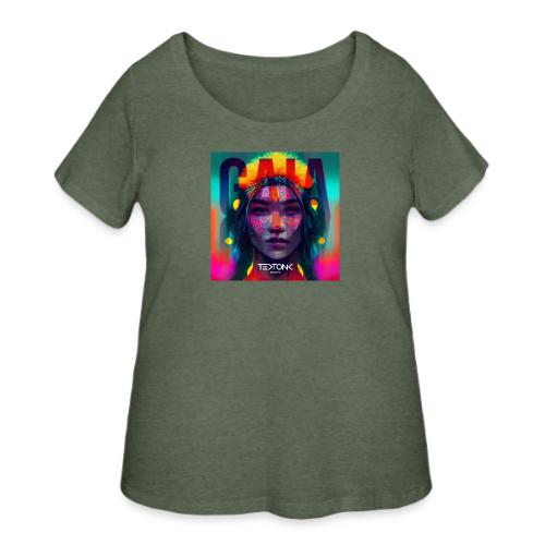 TEKTONIK Music Gaia Album Cover - Women's Curvy T-Shirt