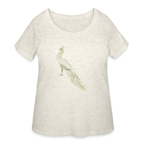 White peacock - Women's Curvy T-Shirt