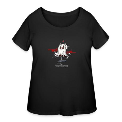 catghost in love - Women's Curvy T-Shirt