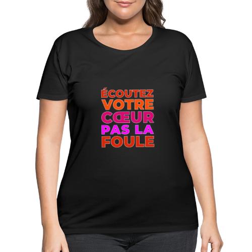 Heart first - Women's Curvy T-Shirt