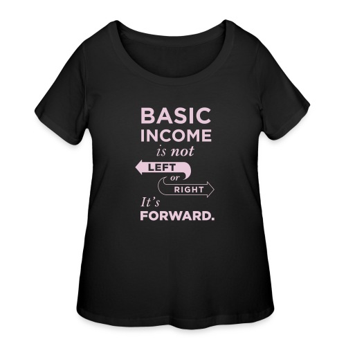 Basic Income Arrows V.2 - Women's Curvy T-Shirt