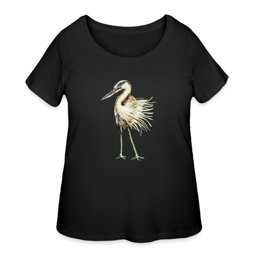 Great Blue Heron - Women's Curvy T-Shirt