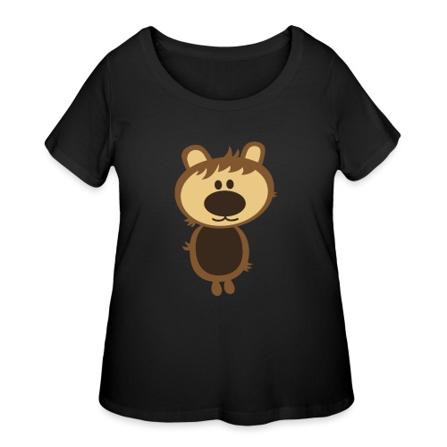 Oversized Weirdo Bear Creature - Women's Curvy T-Shirt