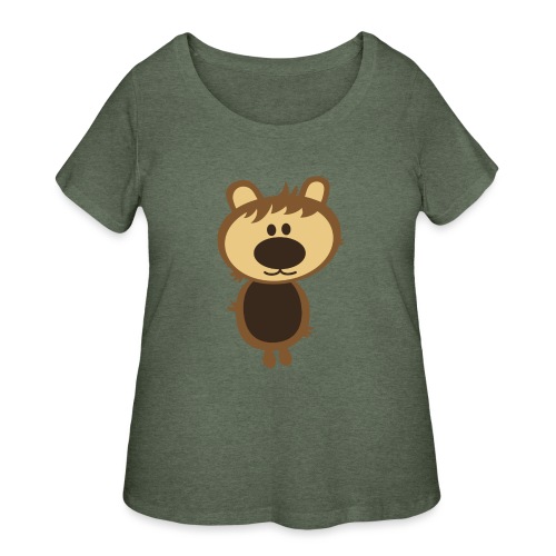Oversized Weirdo Bear Creature - Women's Curvy T-Shirt