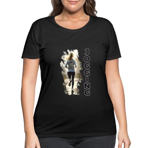 Jogging: Run into Motion - Women's Curvy T-Shirt