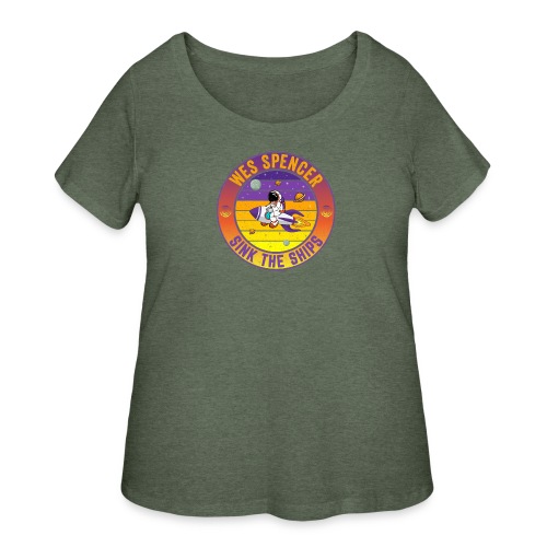 Wes Spencer - Sink the Ships - Women's Curvy T-Shirt