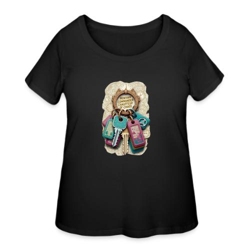 Minivan Commander T Shirt, Chauffeur of Chaos Mug - Women's Curvy T-Shirt