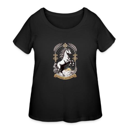 Year of the Horse Rearing T Shirt, Lunar New Year - Women's Curvy T-Shirt
