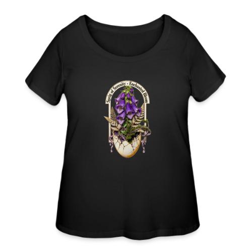 Spring Serenity Foxglove Tee, Easter Gift for wife - Women's Curvy T-Shirt