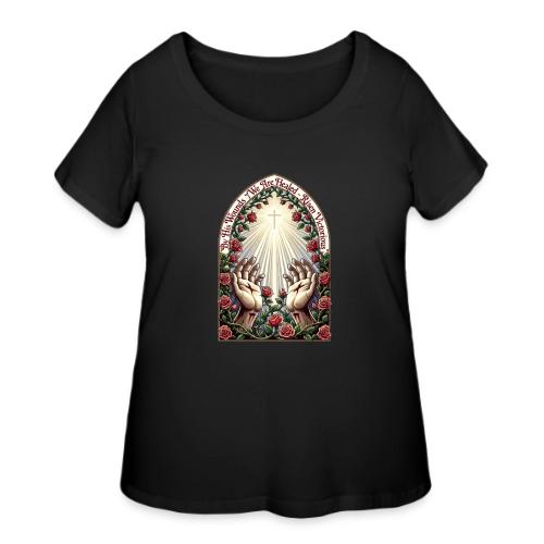 Easter By His Wounds Healed T Shirt, Renewal Gift - Women's Curvy T-Shirt