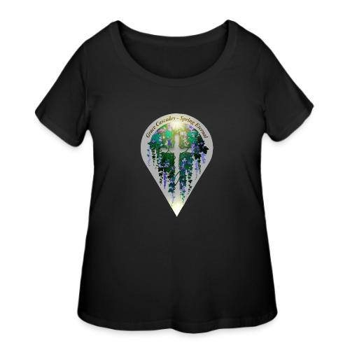 Easter Grace Cascades Vine T Shirt, Renewal Gift - Women's Curvy T-Shirt