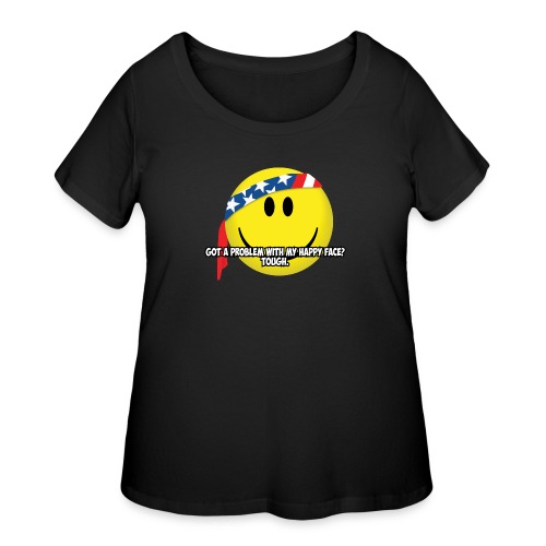 Happy Face USA - Women's Curvy T-Shirt