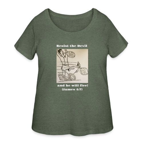 Resist the devil! - Women's Curvy T-Shirt