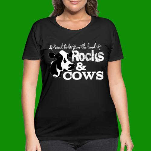 Rocks & Cows Rural Minnesota - Women's Curvy T-Shirt
