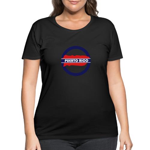 Puerto Rico Tube - Women's Curvy T-Shirt