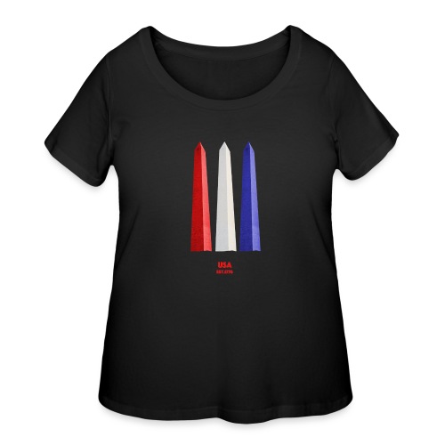 USA T. - Women's Curvy T-Shirt