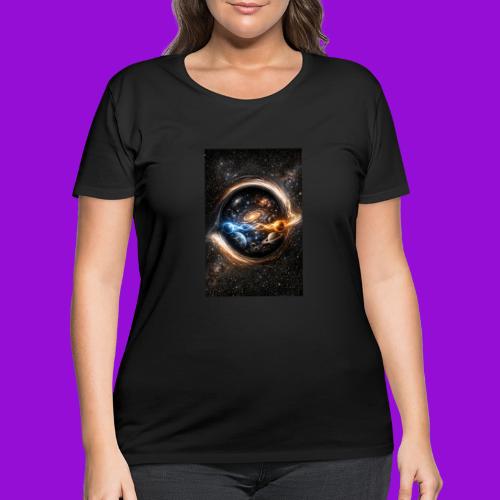 EntangledPhotonsWormhole - Women's Curvy T-Shirt
