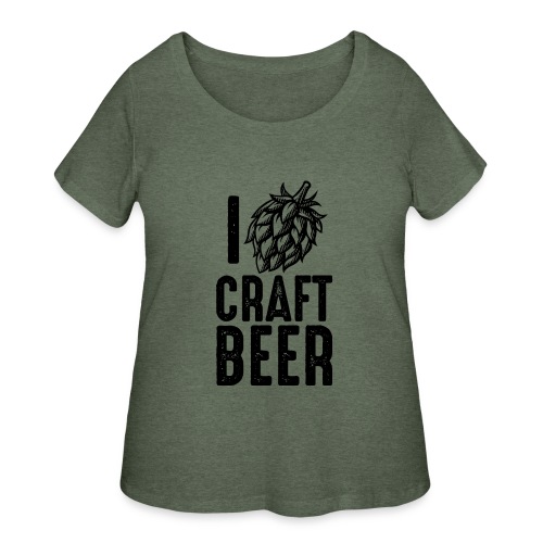 I Hop Craft Beer - Women's Curvy T-Shirt