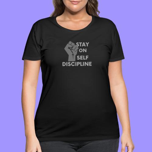 Stay on Self Discipline - Increase Productivity - Women's Curvy T-Shirt