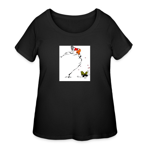 Lady Climber - Women's Curvy T-Shirt