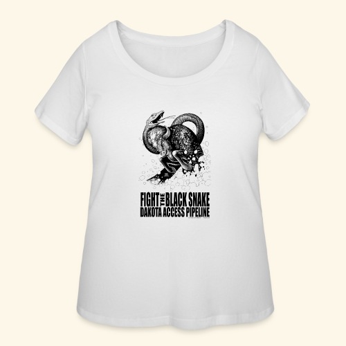 Fight the Black Snake NODAPL - Women's Curvy T-Shirt