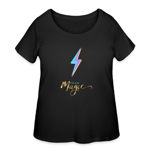 Team Magic With Lightning Bolt - Women's Curvy T-Shirt