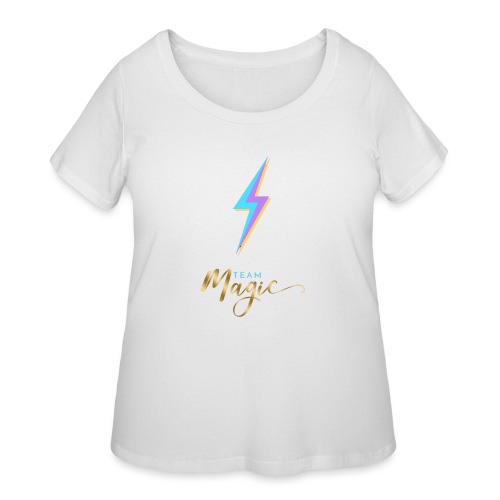 Team Magic With Lightning Bolt - Women's Curvy T-Shirt