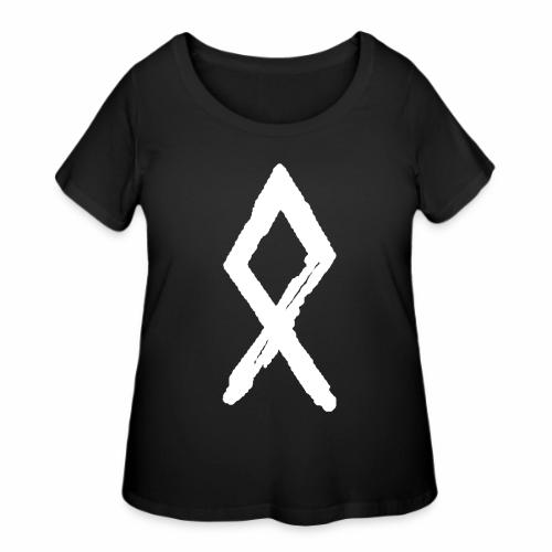 Elder Futhark Rune - Letter O - Women's Curvy T-Shirt