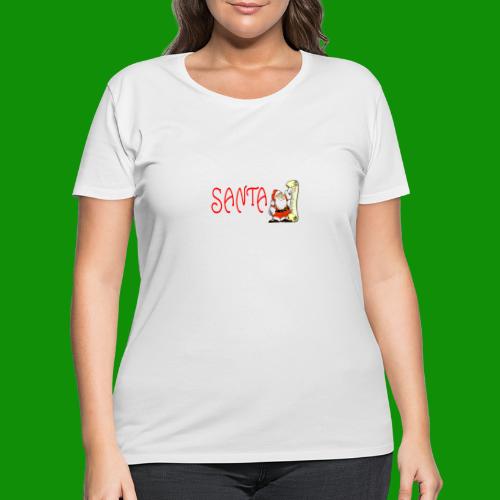 Santa Naughty List - Women's Curvy T-Shirt