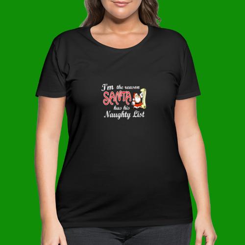 Santa Naughty List - Women's Curvy T-Shirt