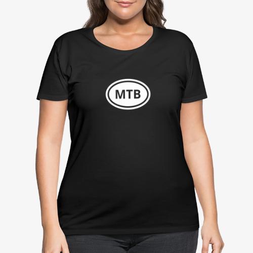 MTB Oval Logo - Women's Curvy T-Shirt