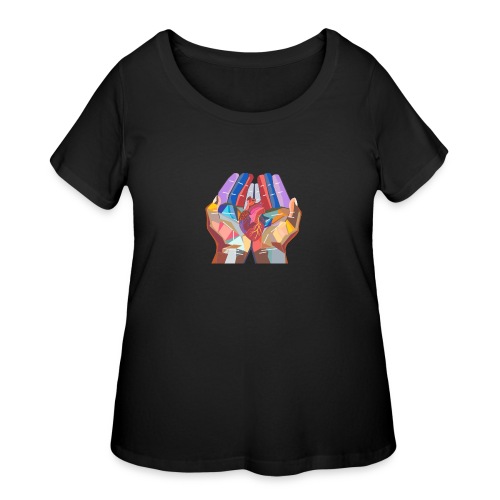 Heart in hand - Women's Curvy T-Shirt