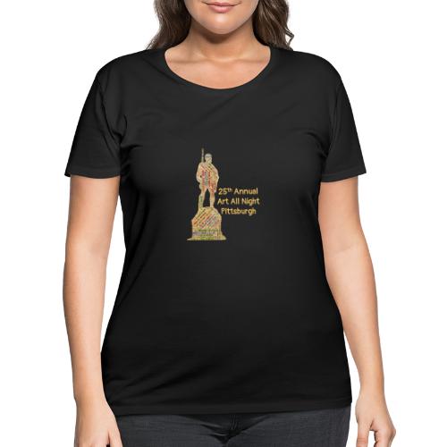 AAN Doughboy tan - Women's Curvy T-Shirt