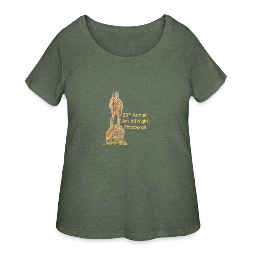 AAN Doughboy tan - Women's Curvy T-Shirt