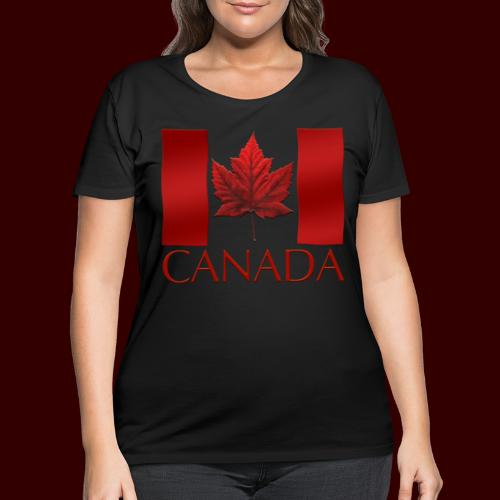 Canada Souvenirs Canada Flag Shirts & Gifts - Women's Curvy T-Shirt