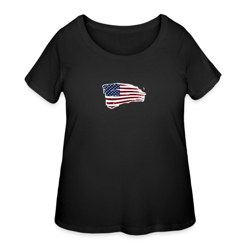 American Flag - Women's Curvy T-Shirt