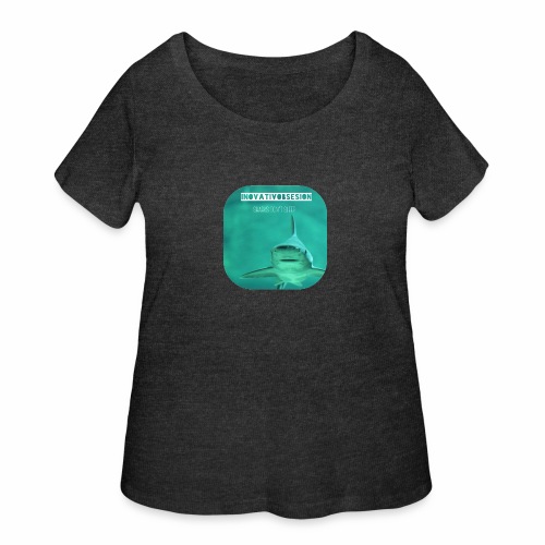 InovativObsesion “SHARKS DON’T SLEEP” apparel - Women's Curvy T-Shirt