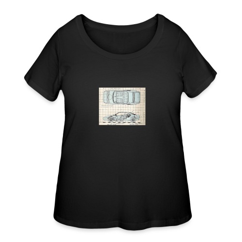 drawings - Women's Curvy T-Shirt