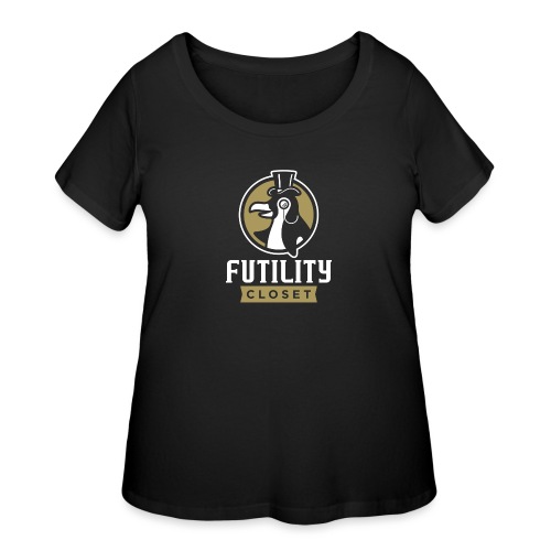 Futility Closet Logo - Reversed - Women's Curvy T-Shirt