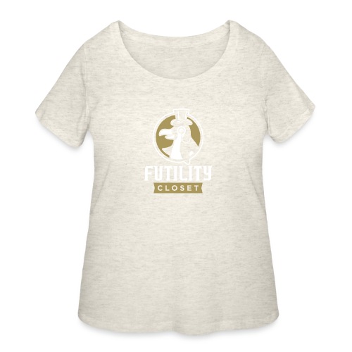 Futility Closet Logo - Reversed - Women's Curvy T-Shirt