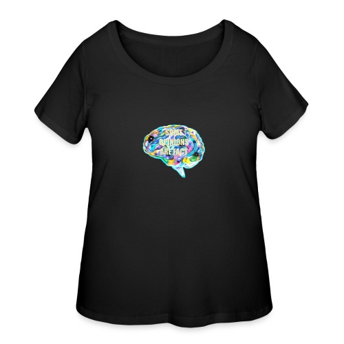 brain fact - Women's Curvy T-Shirt