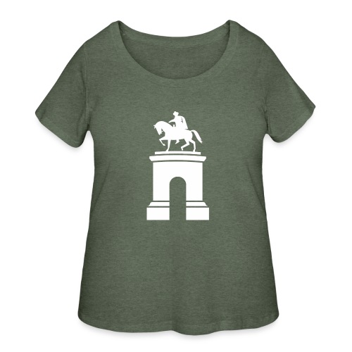 Sam Houston Statue - Women's Curvy T-Shirt