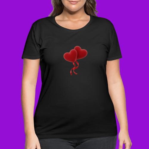 Two hearts together - Women's Curvy T-Shirt