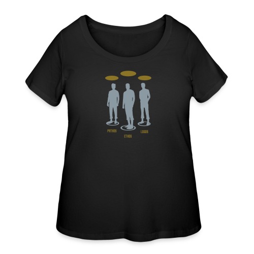 Pathos Ethos Logos 1of2 - Women's Curvy T-Shirt