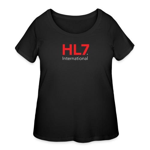 HL7 International Logo - Reverse - Women's Curvy T-Shirt