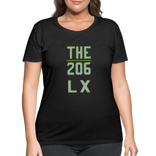 THE | 206 - Vibrant Fan Fashion - Game Win Edition - Women's Curvy T-Shirt