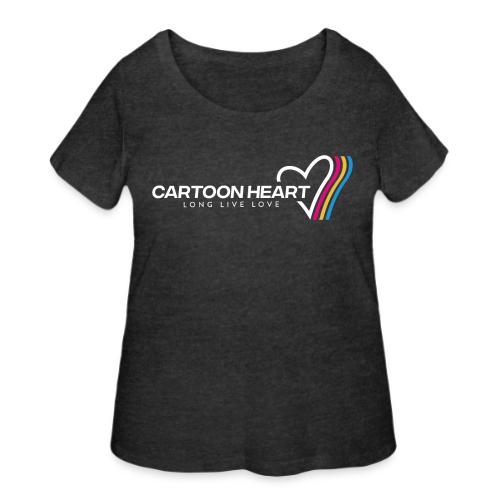 Cartoon Heart Logo Range - Women's Curvy T-Shirt